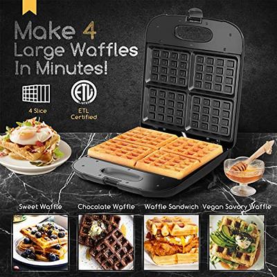 Aigostar 3-in-1 Grilled Cheese Sandwich Maker Waffle Iron with