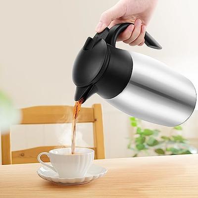 51 Oz Stainless Steel Thermal Coffee Carafe Insulated Vacuum Coffee Carafes  For Keeping Hot 1.5 L Water Pot Tea Jug
