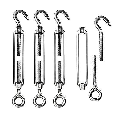 Hook Eye Turnbuckle Wire Rope Tension Rigging 304 Stainless Steel