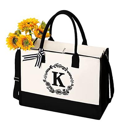 ZGCYSMHT Initial Tote Bag,Personalized Tote Bags for Women,Beach Bag with  Zipper, Women Birthday Gifts Canvas Tote Bag for Bridesmaids Teacher  Graduation Gifts Crown letter M - Yahoo Shopping