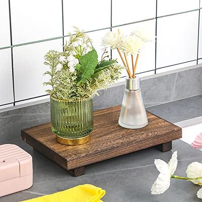 Wood Pedestal Soap Stand, Wood Riser Soap Tray for Kitchen Sink