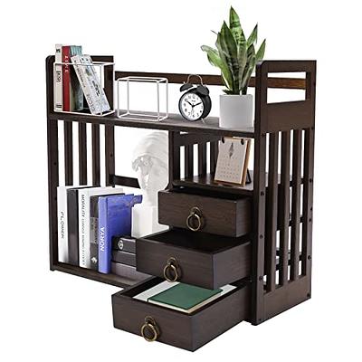 Double Layer Adjustable Wooden Bookshelf Stationery Organizer Shelves  Flower Pot Rack Kitchen Cabinet Storage Holders Spice Rack