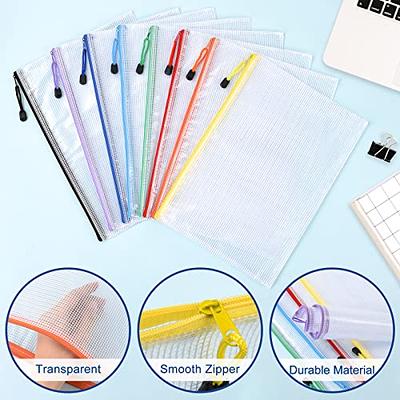 EOOUT 24pcs Mesh Zipper Pouch Puzzle Bag for Organizing Storage, A4, Letter  Size, File Bags for School, Toys, Board Games and Office Supplies