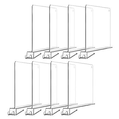 LikeU 8 PCS Acrylic Shelf Dividers for Closets,Wood Shelf Dividers,Clear  Shelf Separators,Perfect for Clothes Organizer and Bedroom Kitchen Cabinets  Shelf Storage and Organization - Yahoo Shopping