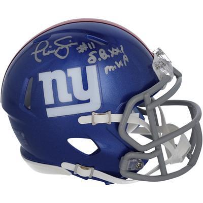 NY Giants Super Bowl MVP Autographed Riddell Throwback Authentic Helmet  w/Super Bowl MVP Inscriptions