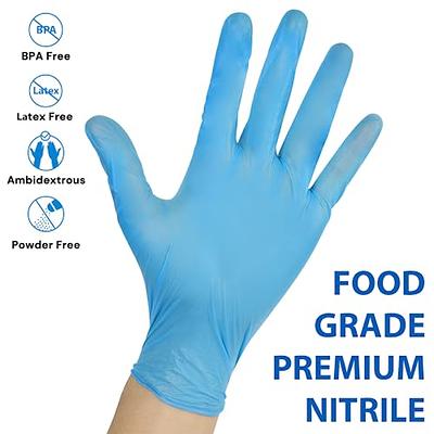 GLOVEWORKS Blue Disposable Nitrile Industrial Gloves, 5 Mil, Latex &  Powder-Free, Food-Safe, Textured, Large, Box of 100 - Yahoo Shopping