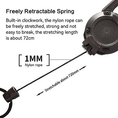 ELV Self Retractable ID Badge Holder Key Reel, Heavy Duty, 32