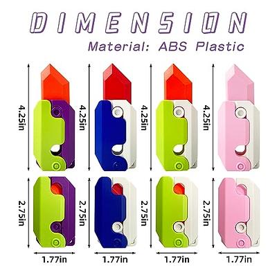 Luminous 3d Gravity Knife Fidget/Radish Decompression Push Card Toy/To