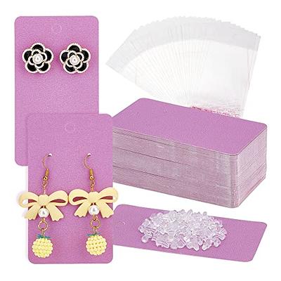 Earring Cards for Selling Including 120 Pcs Earring Holder Cards, 120  Earring Packaging and 240 Pcs Earring Backs, for Necklace/Jewelry Display