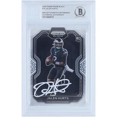 Jalen Hurts Philadelphia Eagles Autographed 2020 Panini Prizm #343 Beckett Fanatics Witnessed Authenticated 9.5/10 Rookie Card - 9.5,9,9.5,9.5