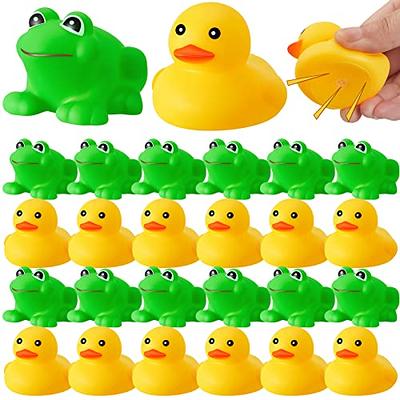 Bath Toys for Kids 12pcs Rubber Frogs Squeak and Frog Toys Frogs