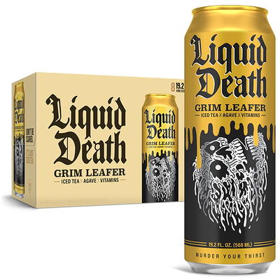  Liquid Death Flavored Sparkling Water with Agave, Severed Lime,  19.2 oz King Size Cans (8-Pack) : Grocery & Gourmet Food