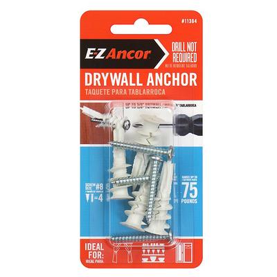 E-Z Ancor 50-lb 3/8-in x 1-1/4-in Drywall Anchors with Screws