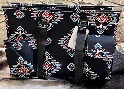 Aztec Cheetah Print Med Utility Tote