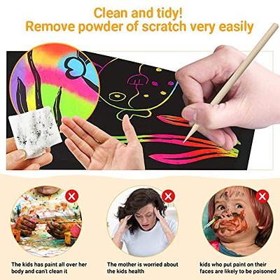 Magic Scratch Off Craft Kit, Rainbow Scratch Magic Drawing Set