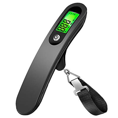 Raabiko Digital Luggage Scale, Portable Digital Luggage Weight Scale with  110lbs Capacity, Battery Included, Black - Yahoo Shopping