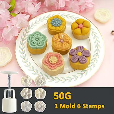 Mid-Autumn Festival Cookie Cutters Chinese Style Biscuit-Fondant Dessert  Hand Press Dessert Mold Mooncake Press Molds mooncake Press molds