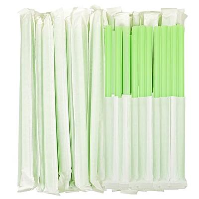 100pcs Multicolor Disposable Plastic Straw Individually Wrapped Bubble Boba  Milk Tea Smoothie Thick Straws Bar Drink Accessories