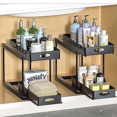 Aojia Under Sink Organizer with 2 Sliding Drawers, Bathroom Organizer Under  Cabinet, Pull-out Under Sink Storage，Under Cabinet Storage for Kitchen and  Bathroom - Yahoo Shopping