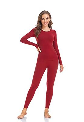 Seamless Long Johns Thermal Underwear For Women Fleece Lined Base