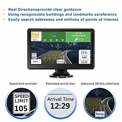 7 Inch Touch Screen GPS Navigation System for Cars and Trucks - 2023 Maps,  Spoken Directions, and Free Lifetime Updates