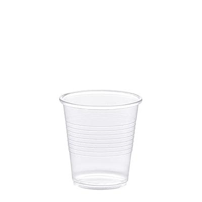 3 oz. Clear Plastic Cups, Small Disposable Bathroom, Espresso, Mouthwash  Polypropylene Cups