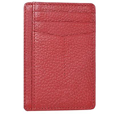 Unisex Slim Leather Wallet Card Holder Pocket Wallet Credit ID Thin Mini  Bag