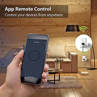 BN-LINK Smart Wi-Fi Plug Outlet, Remote Control by App, Weatherproof,  Requires 2.4 GHz Wi-Fi 