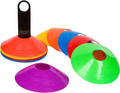 Trademark Innovations Plastic Disc Cone Set - 24 Pack of Sports Training  Cones in Mixed Colors - 2 Inch Height - Football, Soccer, and Agility  Drills - Yahoo Shopping