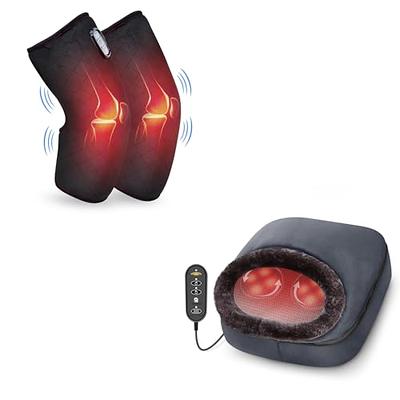  Kneemedy Knee Massager with Heat and Red Light Therapy, 2023  New Knee Bliss Knee Massager, Knead Relief Pro Cordless Knee Massager,  Vibration Compression LED Screen for Relief Knee Joint Pain (1set) 