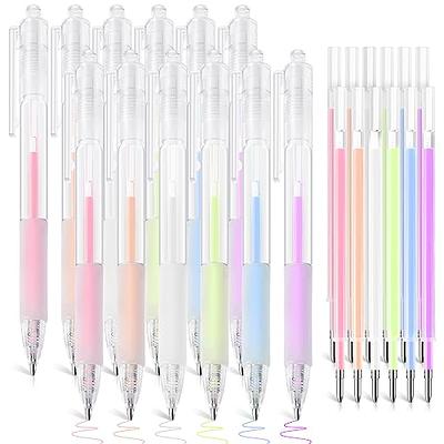  NEWEST 6 Pcs Ball Point Glue Pens, Applying Glue Like Writing  for Crafting Liquid Fabric Glue Pen with 6 Refills for Kids Scrapbook Card  Making School Supplies Art Drawing, 1 mm