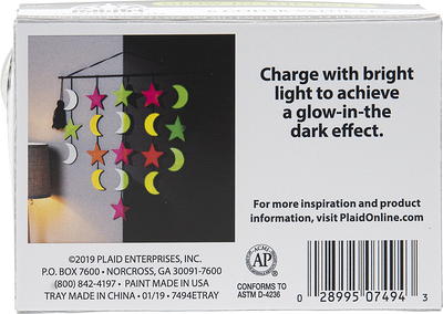 FolkArt 2716e Glow-in-the-Dark Acrylic Craft Paint, Neutral, 2 fl oz