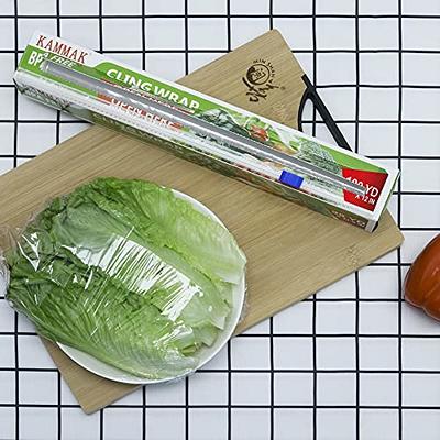 Plastic Wrap with Slide Cutter 12 Inch X 300 Square Foot Roll KAMMAK Cling  Wrap for Food BPA-Free Microwave-Safe Kitchens Quick Cut Food Service Film  (Pack of 2) - Yahoo Shopping