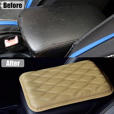 Leather Car Armrest Mat Protection Cushion Sleeve Center Storage