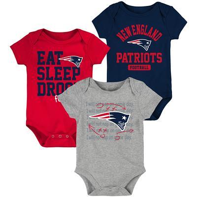 Girls Infant Pink New England Patriots Cutest Fan Hearts T-Shirt