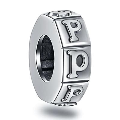 Spacer Beads and Charms for Pandora Charm Bracelets - Platinum and