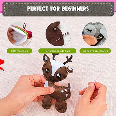  DeFieltro Sewing Kit for Kids Forest Animals Creative &  EDUCACIONAL - Beautiful Complete Sewing Craft Kit with Easy-Perforation  Felt for Kids - Beginners Sewing Kit for Hours of Fun Ages 8-12 