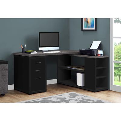 Computer Desk / Home Office / Corner / Left / Right Set-Up / Storage  Drawers / L Shape / Work / Laptop / Laminate / White / Contemporary /  Modern - Monarch Specialties I 7028