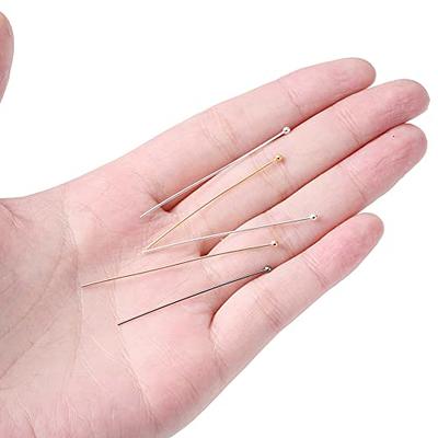 400pcs Flat Head Pins Metal End Head Pins Jewelry Beading Dangle