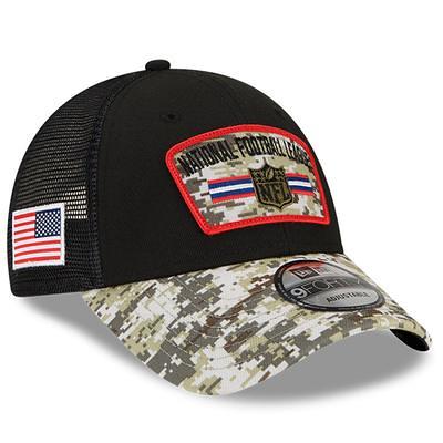 New Era Black/Camo Dallas Cowboys 2022 Salute to Service 9FORTY Snapback Trucker Hat