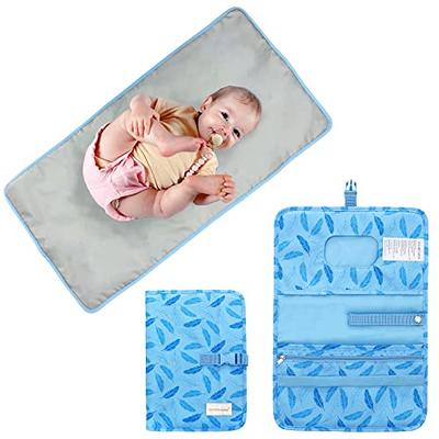 KeaBabies Portable Diaper Changing Pad, Waterproof Foldable Baby Changing  Mat, Travel Diaper Change Mat (Sweet Pink)