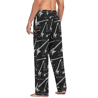 Fisyme Music Rock Mens Pajama Pants Men's Pajama Bottoms Soft