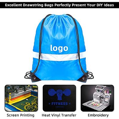 Drawstring Backpack 40 Pcs Cinch Bags Drawstring Bags Bulk Nylon Draw String  Sport Bag 10 Colors 10 Colors 40