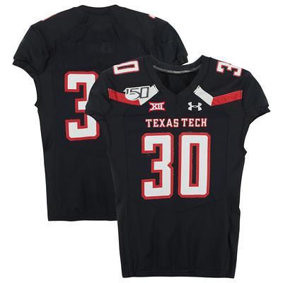 Texas Tech Red Raiders Team-Issued #30 Black Jersey with 150 Patch from the  2017 NCAA Football Season - Yahoo Shopping