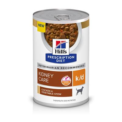 Hill's Prescription Diet k/d Kidney Care Adult Dog Food - Chicken and  Vegetable Stew, Size: 12.5 oz