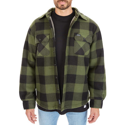 L.L.Bean Scotch Plaid Flannel Robe Sherpa Lined Regular