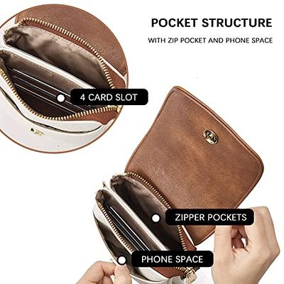 BOSTANTEN Leather Small Crossbody Bags for Women Designer Cell Phone Bag Wallet Purses Adjustable Strap