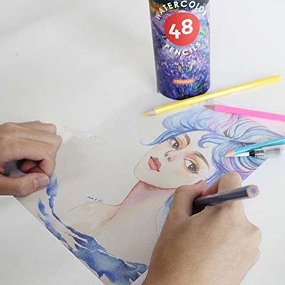 cyper top 48 Watercolor Pencils, Professional Colored Pencils for