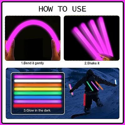 Lewtemi 30 Pcs Large Glow Sticks Bulk, 14 Inch Jumbo Light up Sticks  Holiday Colorful Sticks Emergency Glow in The Dark Party Supplies for  Camping