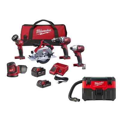 M18 FUEL 18V Lithium-Ion Brushless Cordless 1/2 in. Impact Wrench  w/Friction Ring Kit w/One 5.0 Ah Battery and Bag